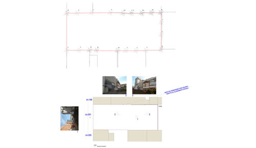 Milano (MI) - Rilievo area esterna con stazione totale